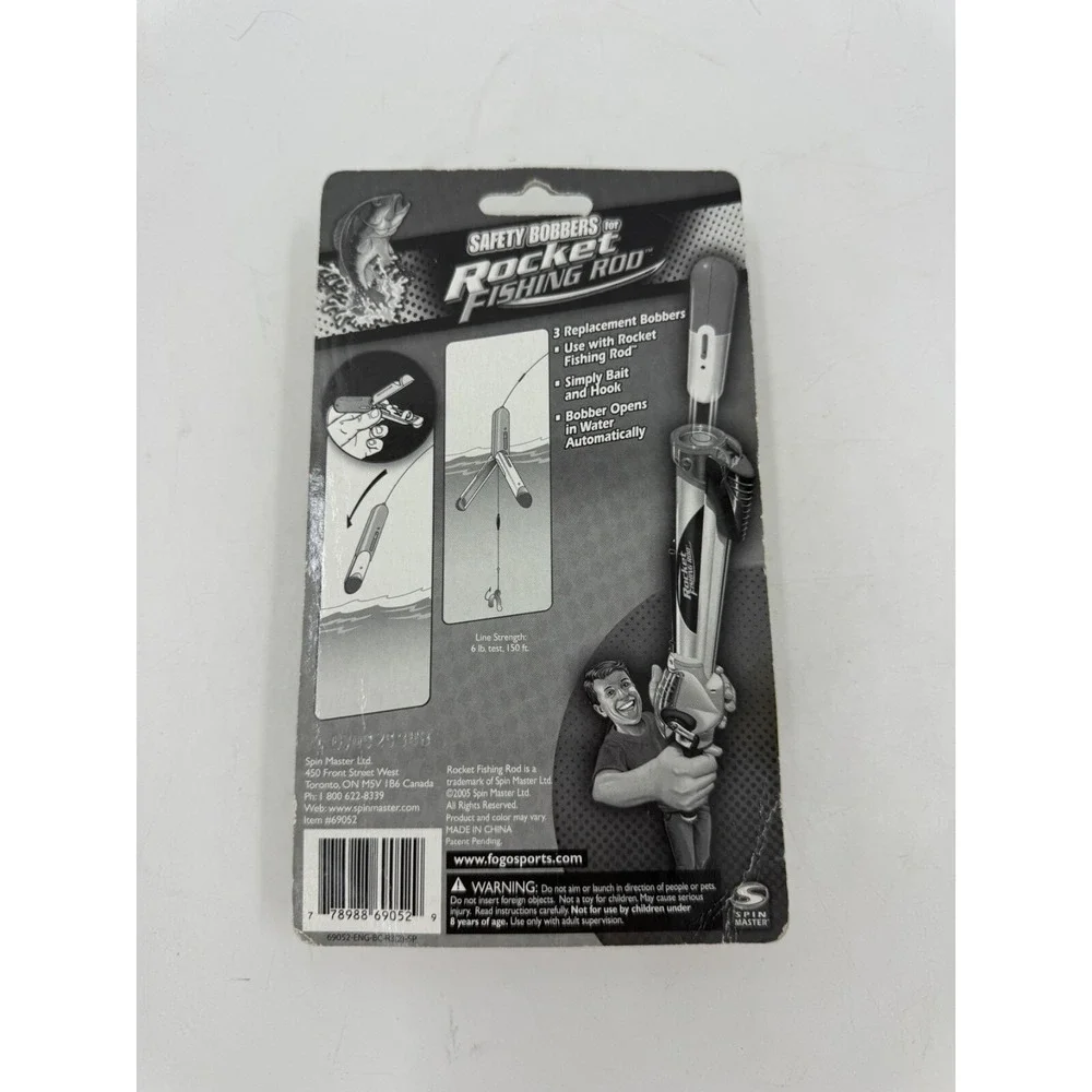 Safety Bobbers for‎ Rocket Fishing Rod Set of 3 Spin Master